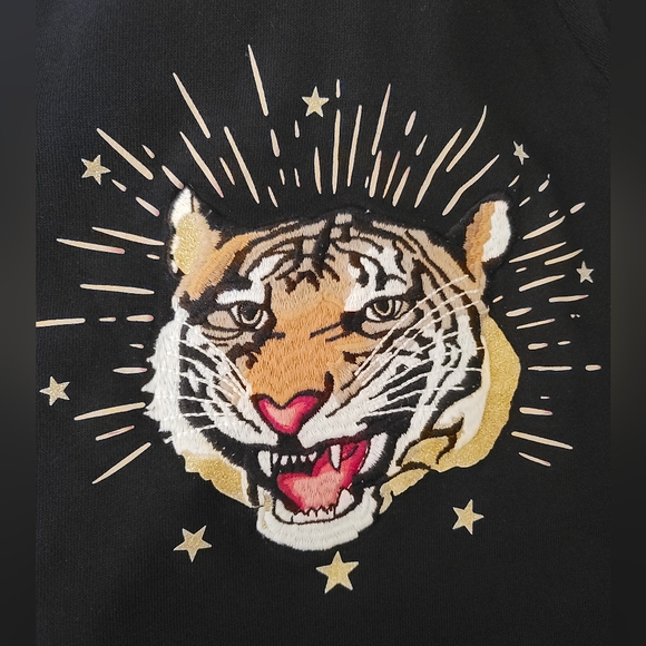 Gap KidsTiger Embroidered Hoodie Sweater Size S (6-7) - Picture 3 of 4